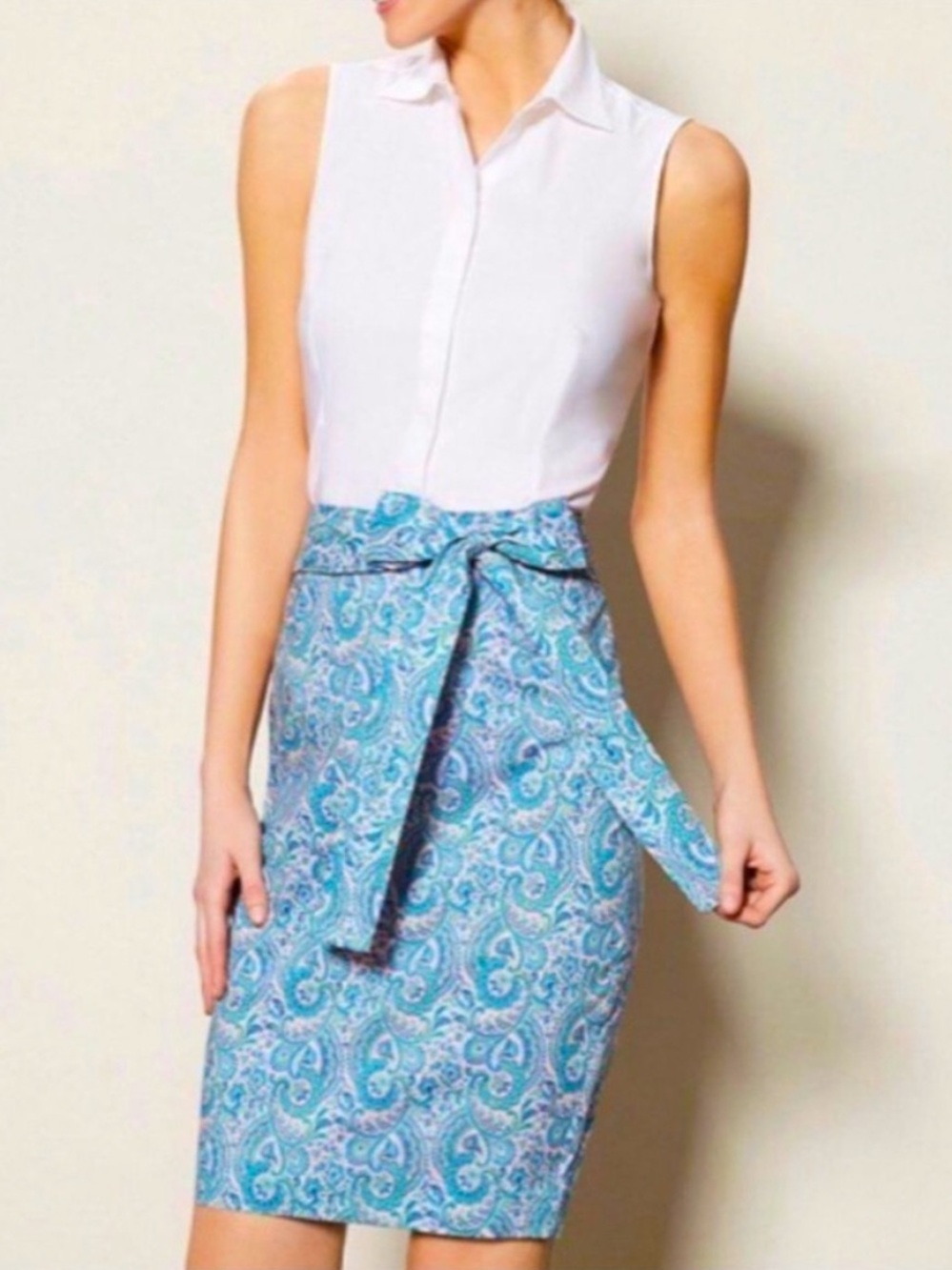 Women's Antonio Melani Liberty Fabrics NWT Paisley Pencil Skirt Size 12 Pink